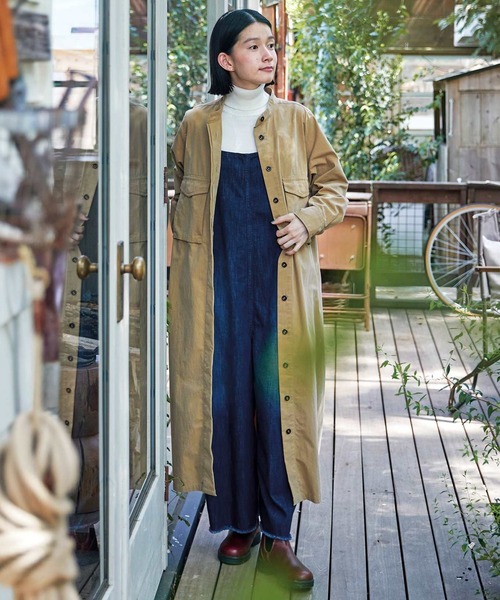 「Sunny clouds」 長袖ワンピース - ベージュ レディース_画像6