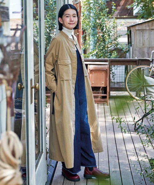 「Sunny clouds」 長袖ワンピース - ベージュ レディース_画像7