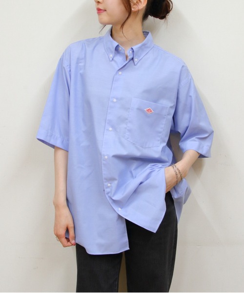 Danton（ダントン） 半袖シャツ 40 サックスブルー レディース