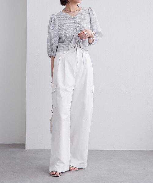 「mystic」 カーゴパンツ 0 ベージュ レディース_画像9