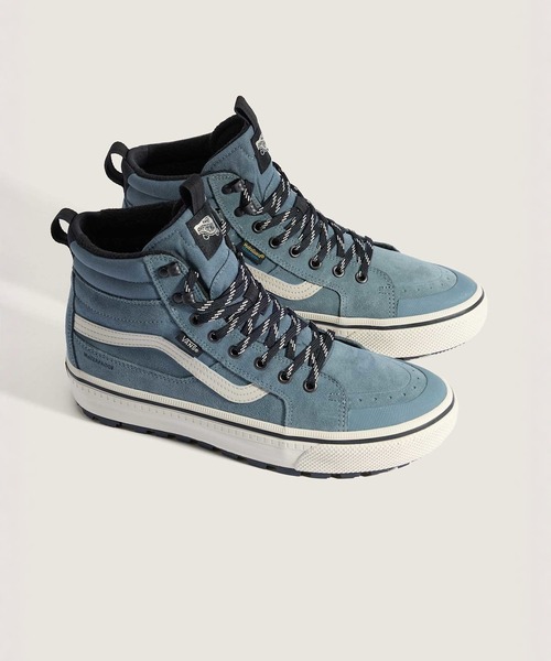 「VANS」 ハイカットスニーカー 7.5 ブルーグレー メンズの画像
