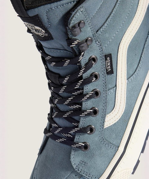 「VANS」 ハイカットスニーカー 7.5 ブルーグレー メンズの画像