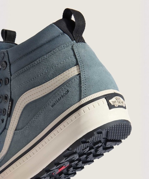 「VANS」 ハイカットスニーカー 7.5 ブルーグレー メンズの画像