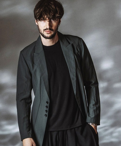 ジャケット・アウター Slim Line Long Tailored Jacket NO ID.（ノーアイディー） ジャケット テーラードジャケット 「NO ID