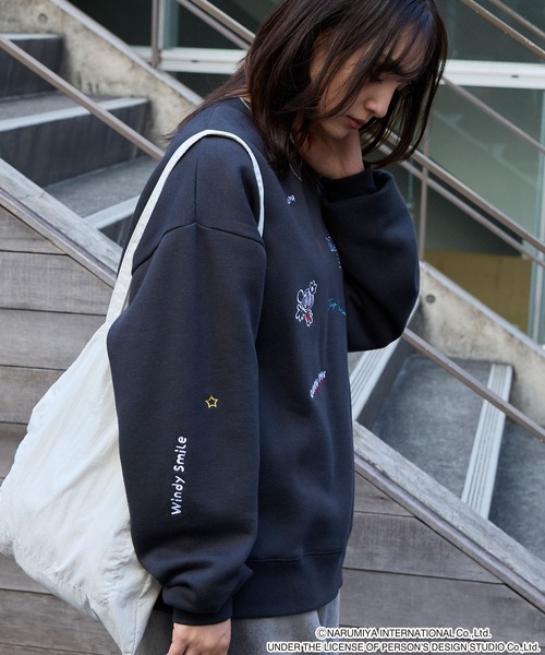 「ANGEL BLUE」 スウェットカットソー M ブラック レディース_画像3