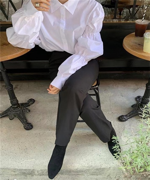 「Dream garden」 長袖シャツ M ホワイト レディース_画像8