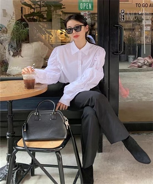 「Dream garden」 長袖シャツ M ホワイト レディース_画像9