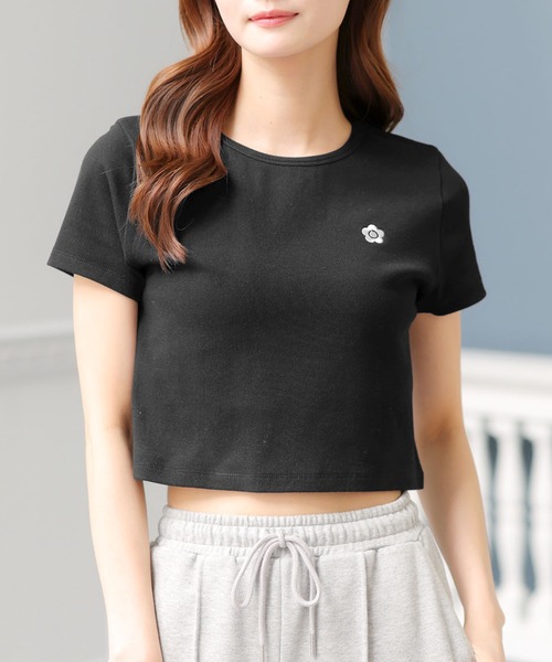 マリークワント　Tシャツ　ブラック MARY QUANT（マリークヮント） tシャツ マリークワント mary quant