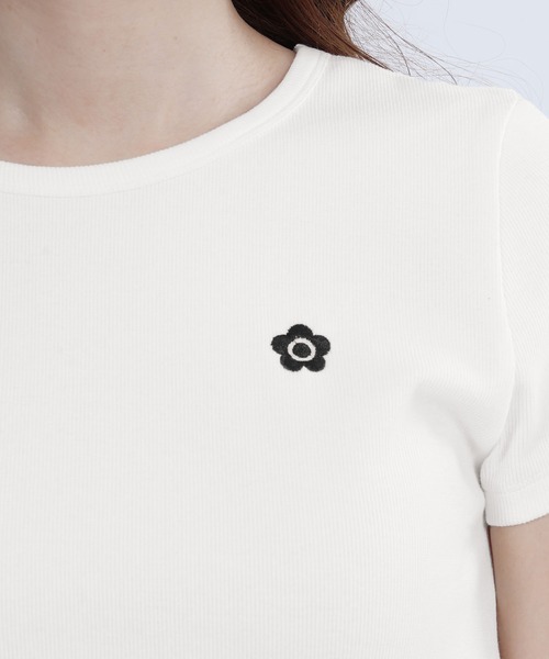 プラザ　マリークワント Tシャツ アイボリー　白 プラザ限定 マリークワントTシャツビッグサイズ plaza MARY QUANT