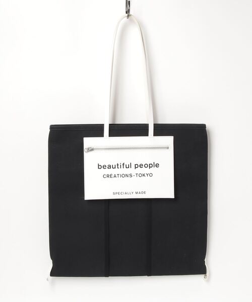 「beautiful people」 トートバッグ FREE ブラック レディースの画像