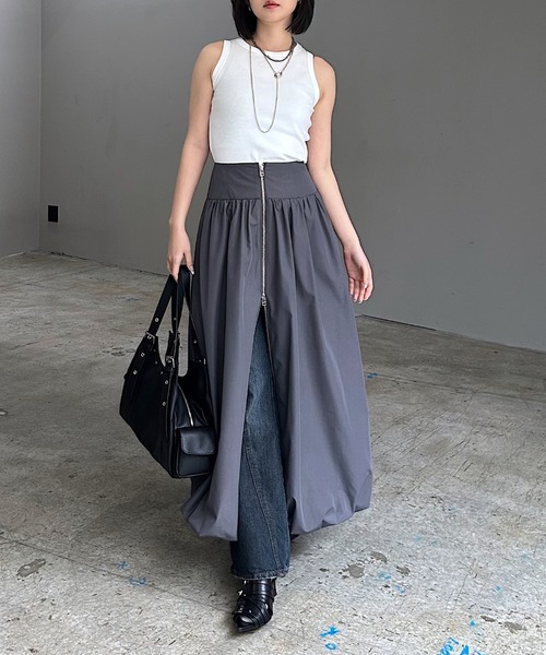 PAGEBOY（ページボーイ） ロング スカート ZIPバルーンロングスカート