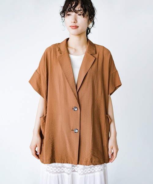 「hunch」 ジャケット ONE SIZE ブラウン レディース_画像4