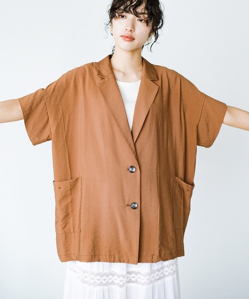 「hunch」 ジャケット ONE SIZE ブラウン レディース_画像5