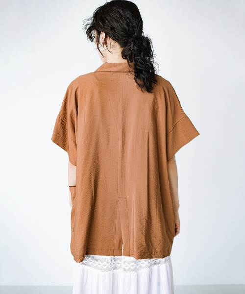 「hunch」 ジャケット ONE SIZE ブラウン レディース_画像6