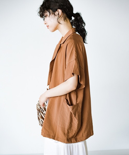「hunch」 ジャケット ONE SIZE ブラウン レディース_画像9