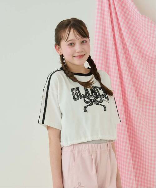 ソニアジョーンズ完売デザインTシャツ立体感のある衣装＆アップリケ付き　サイズM mezzo piano Junior（メゾピアノ ジュニア） アンサンブル サイド