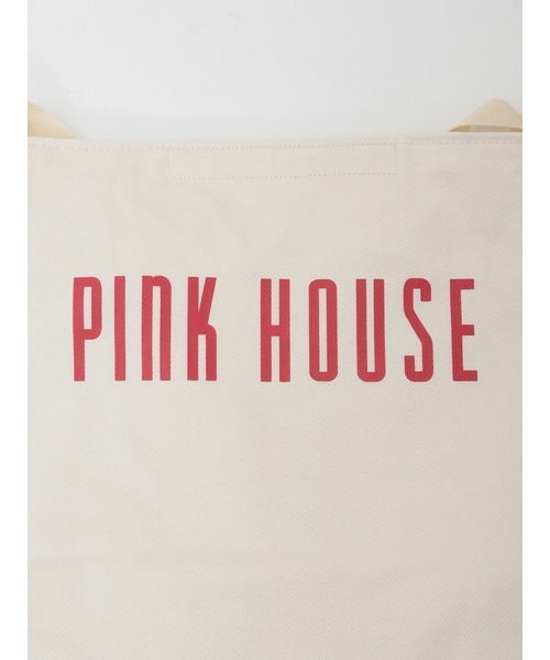 PINK HOUSE（ピンクハウス） トートバッグ ロゴプリントバケツ型バッグ