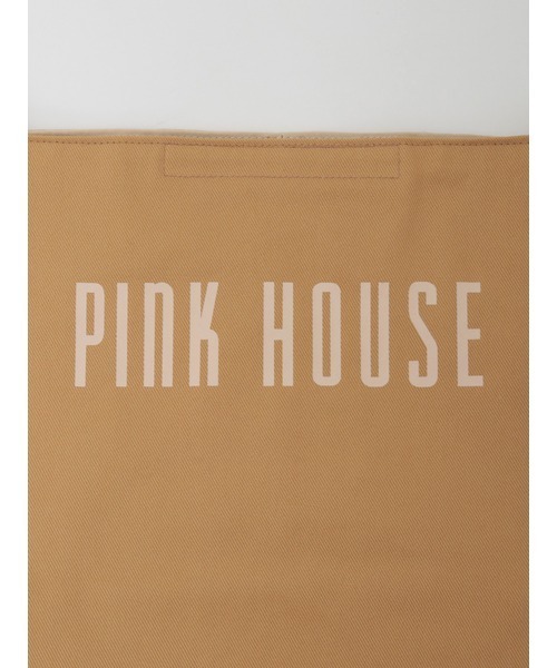 PINK HOUSE（ピンクハウス） トートバッグ ロゴプリントバケツ型バッグ