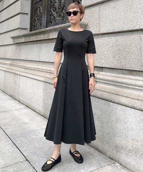 ワンピース 半袖 袖グログランカットソーワンピース : ZOZOTOWN Yahoo