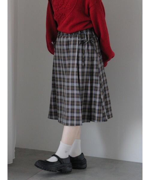 「ehka sopo」 プリーツスカート F ネイビー レディース_画像4