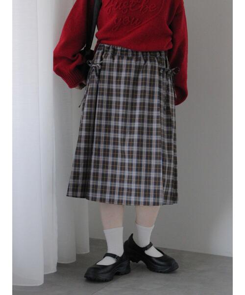 「ehka sopo」 プリーツスカート F ネイビー レディース_画像5