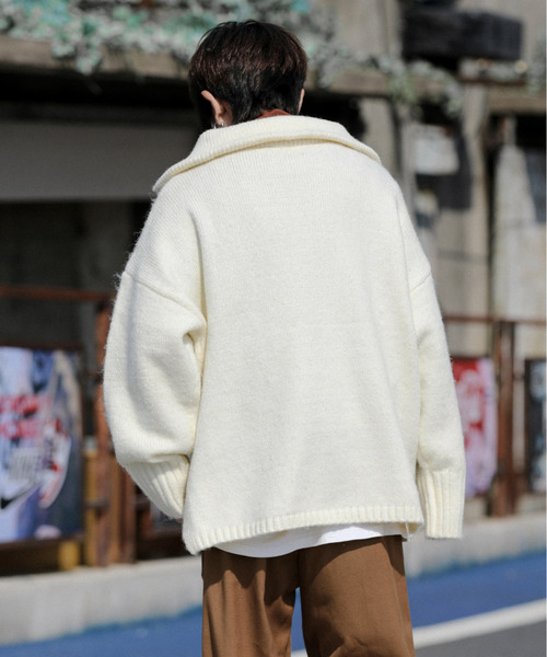 「neos」 「ACQUIESCE」長袖ニット MEDIUM ブルー メンズ_画像5