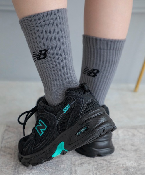 「New Balance」 ローカットスニーカー 27.5cm ブラック レディース_5