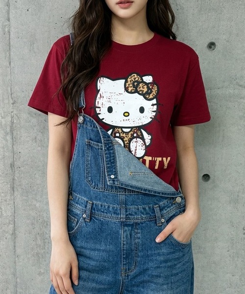 GLAMOROUS JANE（グラマラスジェーン） tシャツ HELLO KITTYレオパード