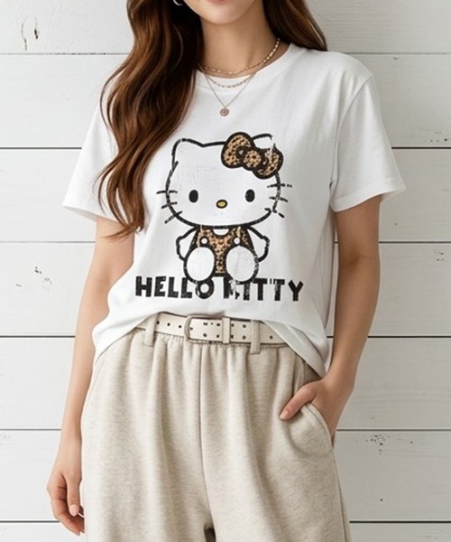 GLAMOROUS JANE（グラマラスジェーン） tシャツ HELLO KITTYレオパード