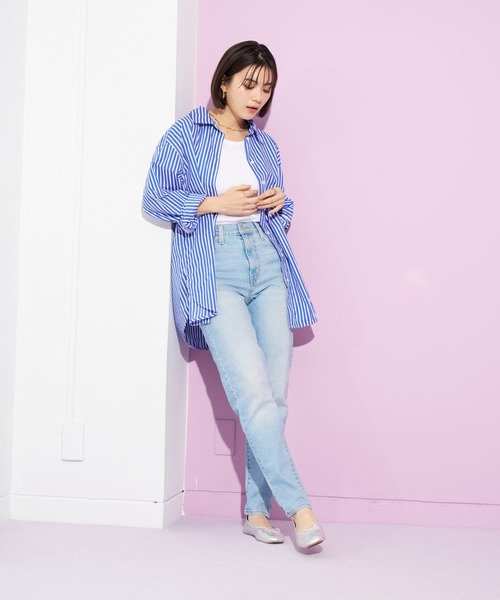 「501」 デニムパンツ 26inch ライトブルー レディース_画像9