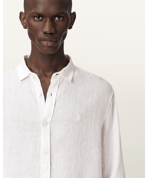 ALLSAINTS（オールセインツ） シャツ LOOM LONG SLEEVE LINEN SHIRT