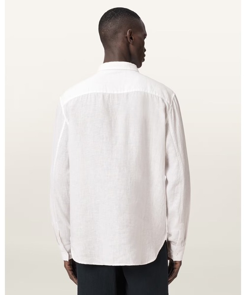 ALLSAINTS（オールセインツ） シャツ LOOM LONG SLEEVE LINEN SHIRT