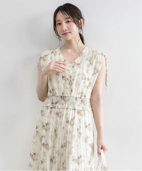 RANDA（ランダ） ワンピース プリーツティアードシフォンワンピース