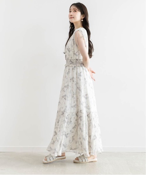 RANDA（ランダ） ワンピース プリーツティアードシフォンワンピース