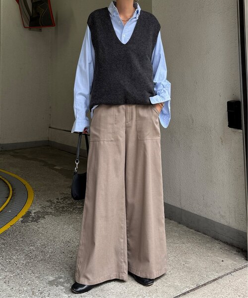 「LBC」 パンツ M チャコールグレー レディース_画像2