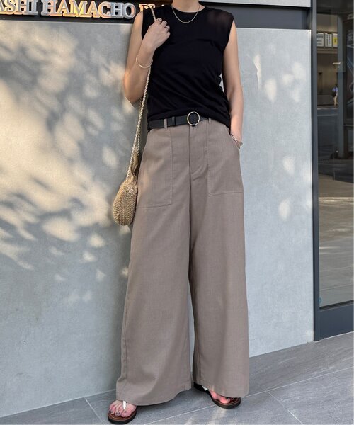 「LBC」 パンツ M チャコールグレー レディース_画像5