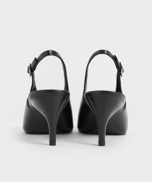「CHARLES & KEITH」 パンプス 25.5cm シルバー レディース_画像8