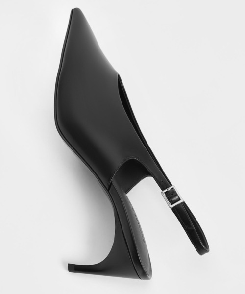 「CHARLES & KEITH」 パンプス 25.5cm シルバー レディース_画像9