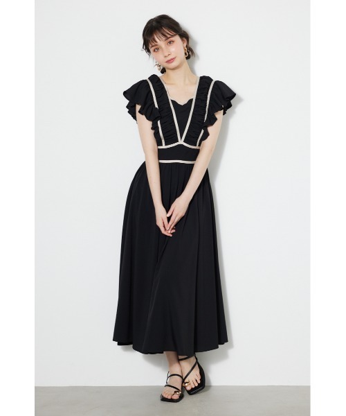「rienda」 ノースリーブワンピース SMALL ブルー レディース_画像4
