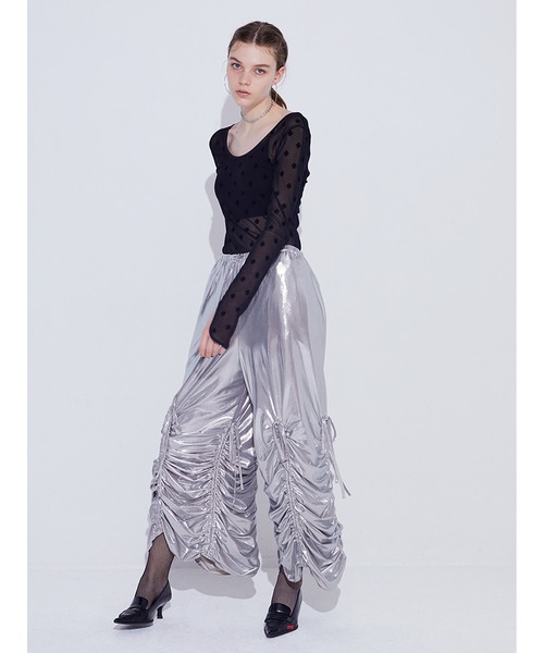 「SORIN」 カーゴパンツ 38 ブラック レディース_画像9
