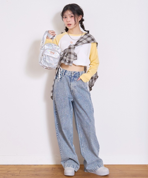 「LOVETOXIC」 「KIDS」デニムパンツ - ブルー キッズ_画像4