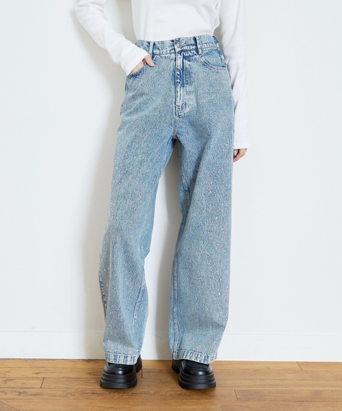 「LOVETOXIC」 「KIDS」デニムパンツ - ブルー キッズ_画像8