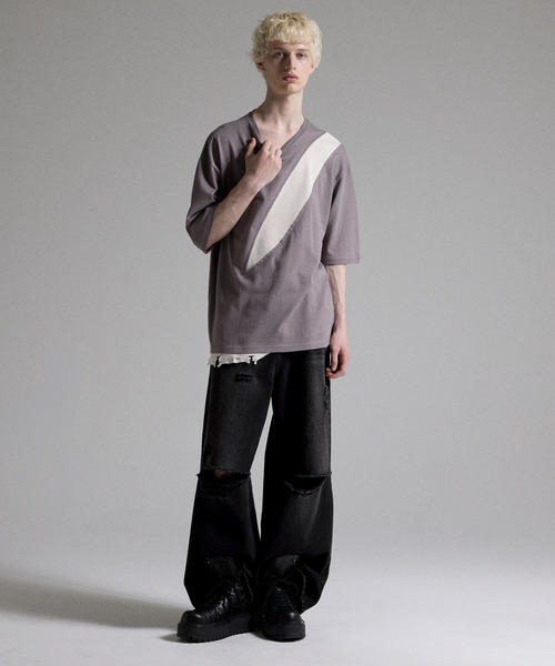 GRANCY】Rifted Slash Buggy Denim Pants S 【公式通販】