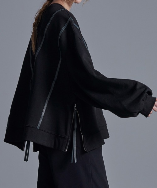 「Loose/ルース」 スウェットカットソー X-SMALL ブラック メンズ_画像5