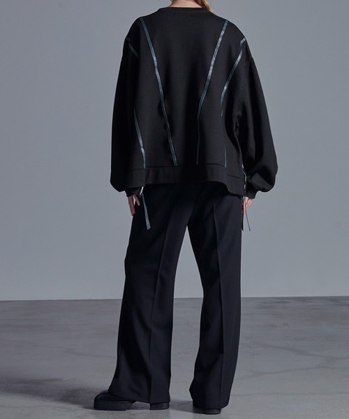 「Loose/ルース」 スウェットカットソー X-SMALL ブラック メンズ_画像7