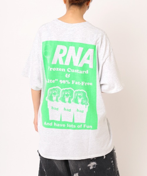 RNA（アールエヌエー） tシャツ 半袖 M2728 ウルフプリントT