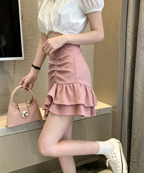 miniministore（ミニミニストア） スカート インナーパンツ付きフリル 