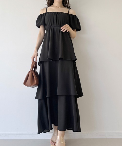 「junoah」 半袖ワンピース SMALL ピンクベージュ レディース_画像3