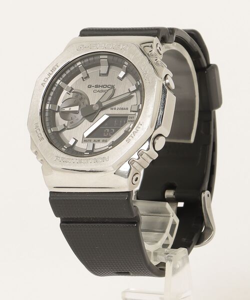CASIO G-SHOCK ブラック/シルバー G-SHOCK 「G-SHOCK」 アナログ腕時計 FREE ブラック×シルバー メンズ