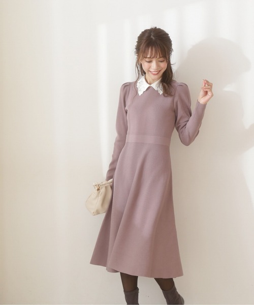 「PROPORTION BODY DRESSING」 ニットワンピース SMALL ブラック レディース_画像4